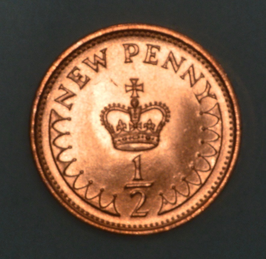 Great Britain - half Penny 1971 - UNC from original roll