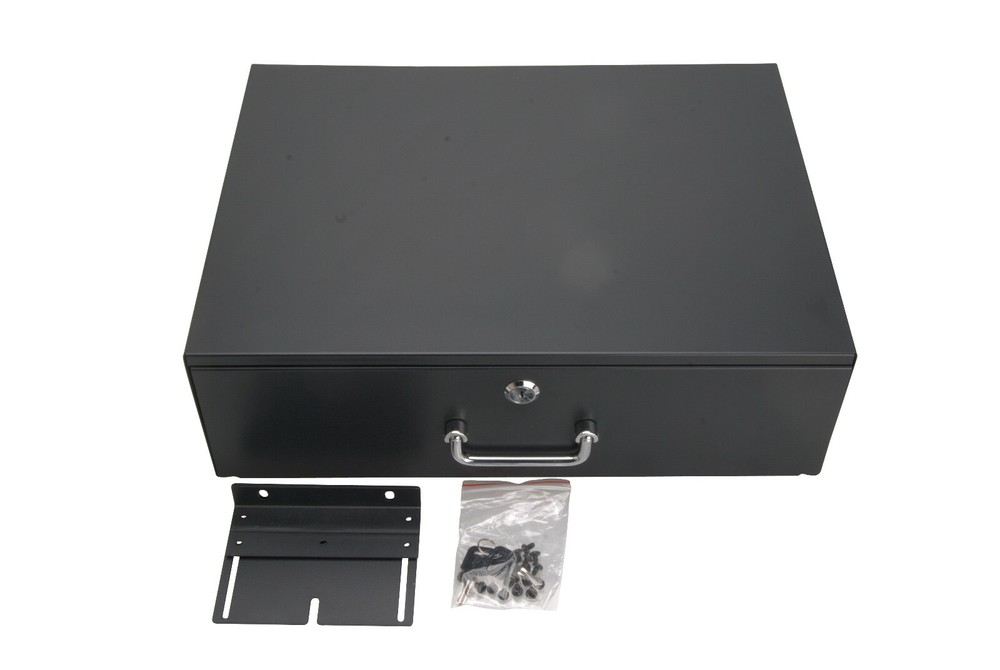 Server Network Cabinet Case 19" Rack Mount Lock Deep Drawer Key 3U