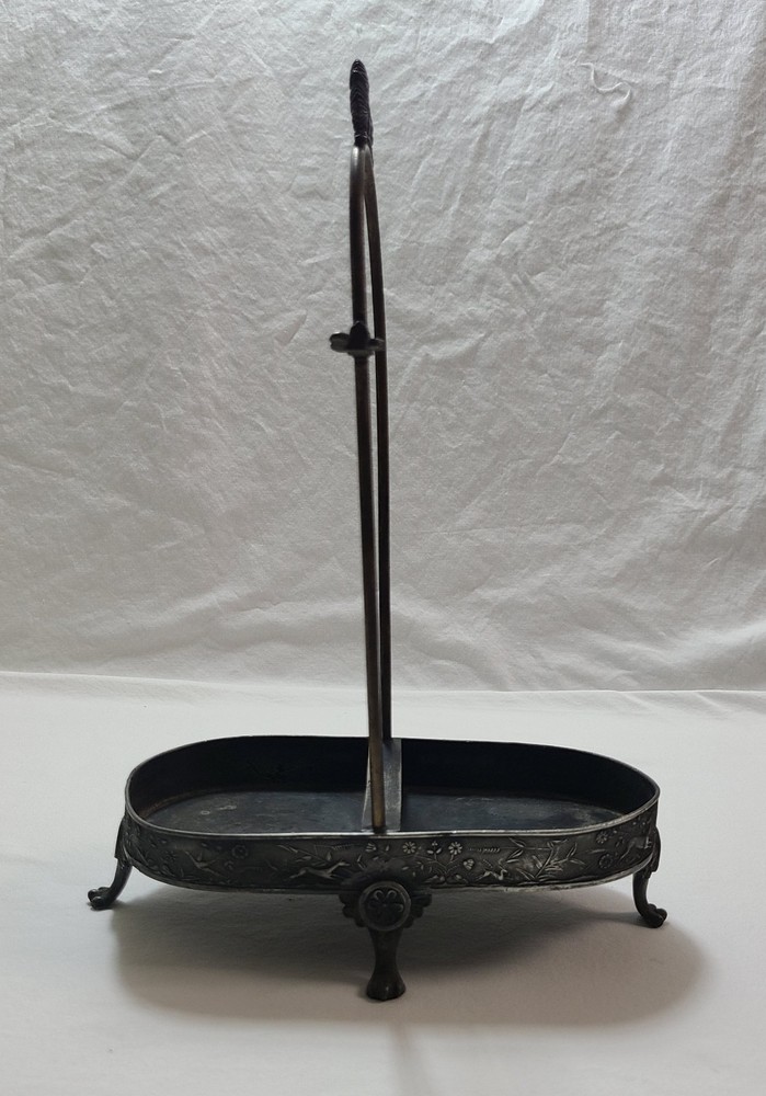 Silverplate Frame For DOUBLE Pickle Castor Set Victorian Vintage