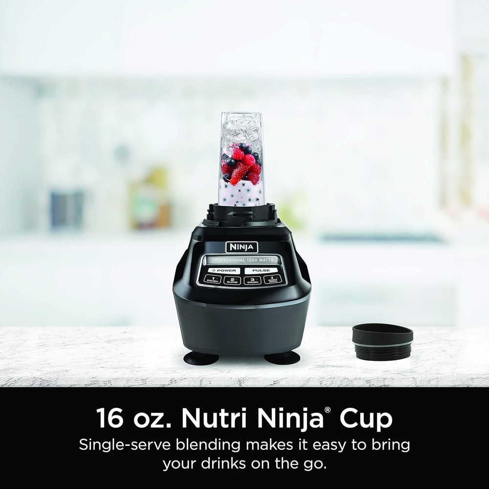 Ninja Mega Kitchen System Blender Food Processor 1500 Watts 72 oz Pitcher 8 Cup