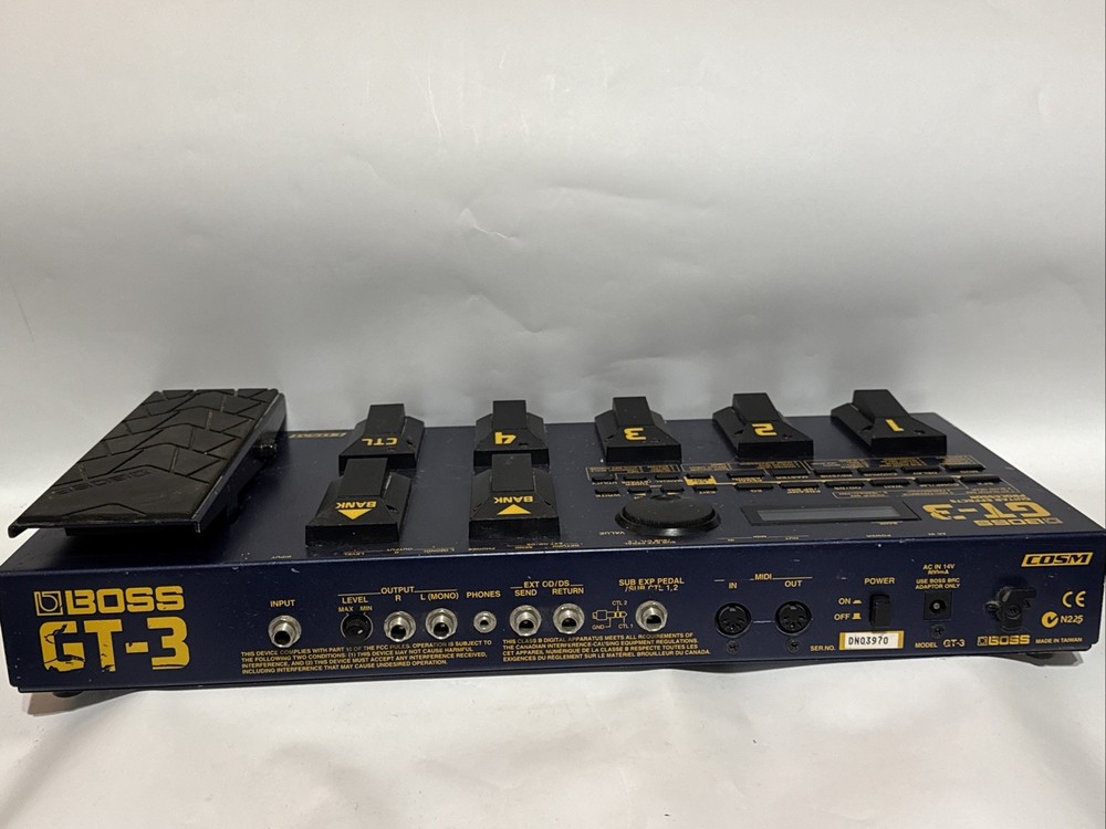 BOSS GT-3 Guitar Effects Processor Multiple Effects Pedal - UNTESTED