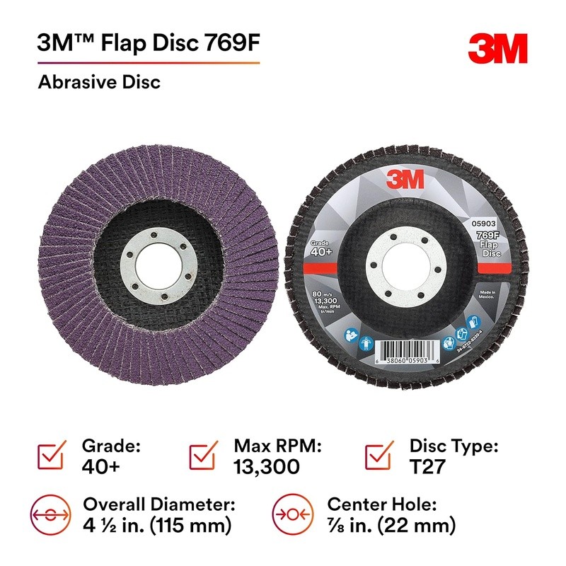High Performance Flap Disc 4.5in Type 27 Coarse Ceramic Grinding Finishing Tool