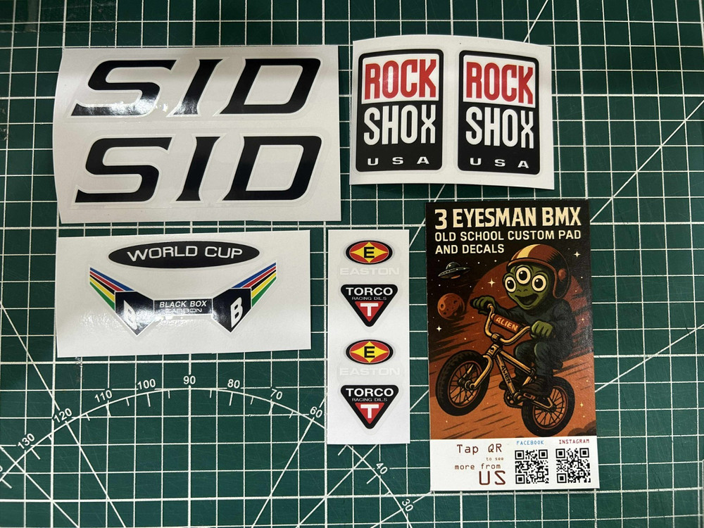 Rock Shox SID World Cup Black Box sticker decal