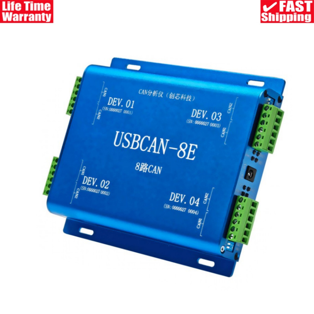 USBCAN-8E Industrial 8Ch CAN Analyzer 480Mbps USB2.0 3KV Electrical Isolation