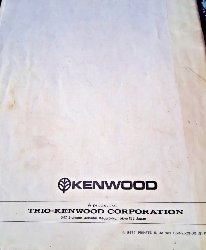 KENWOOD TS-820S INSTRUCTION MANUAL