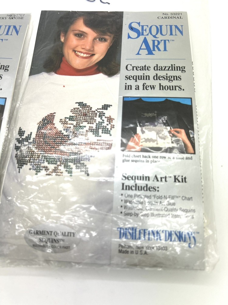 Set 2 Sequin Design Kits Cardinal/Goose