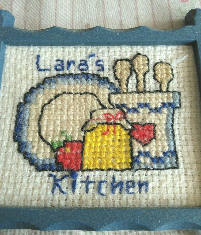 Lara's Kitchen Counted Cross Stitch Magnet