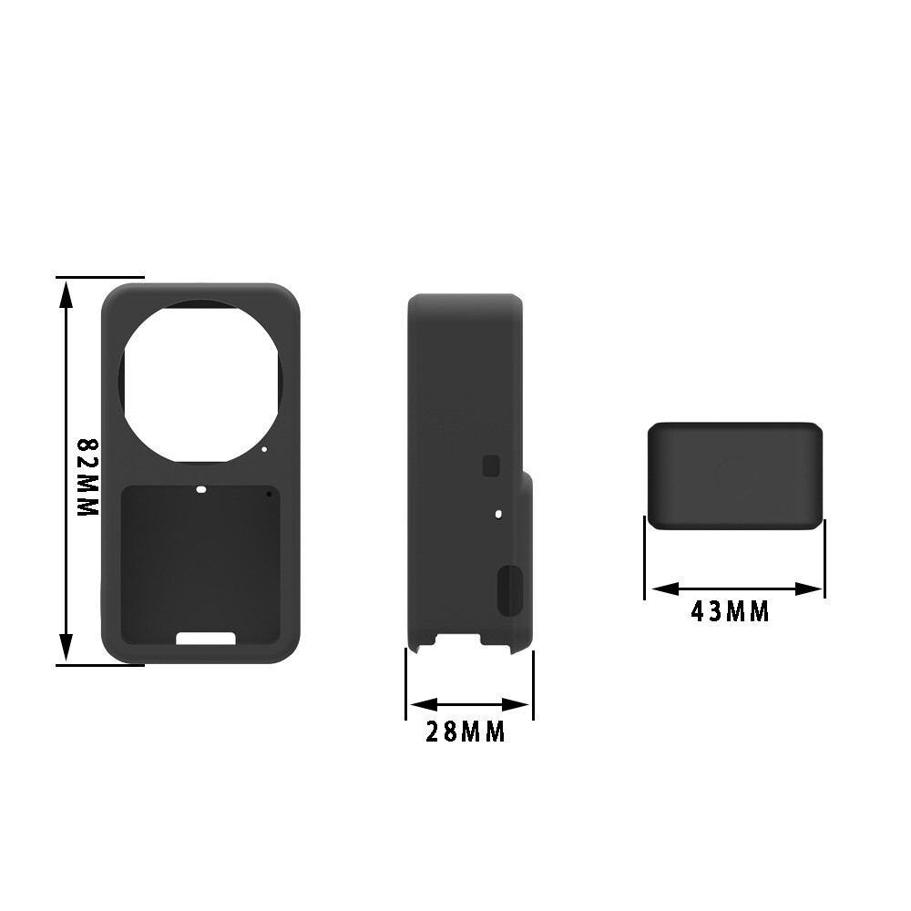 Soft Silicone Shockproof Protective Case Cover for DJI Action 2 Camera