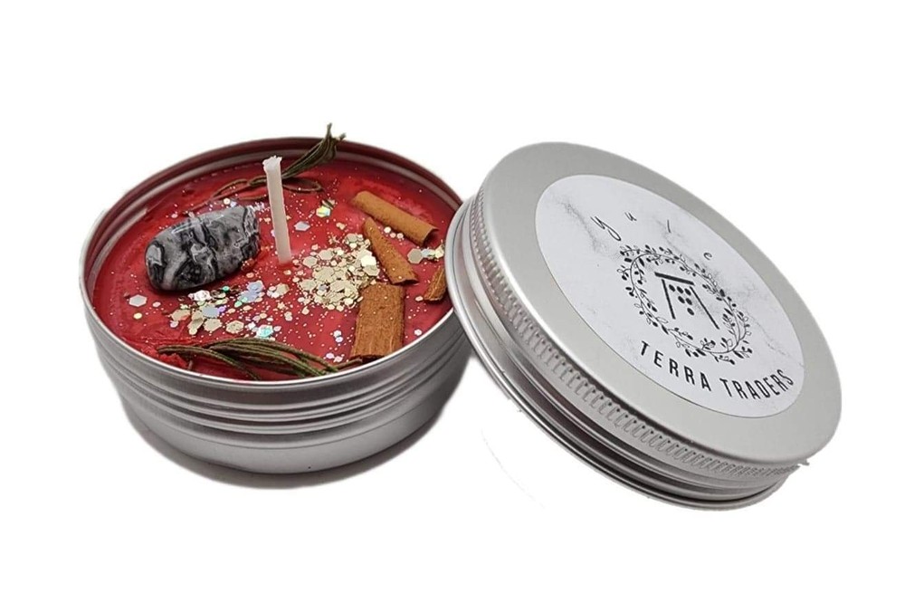 Yule Sabbat Wiccan Candle