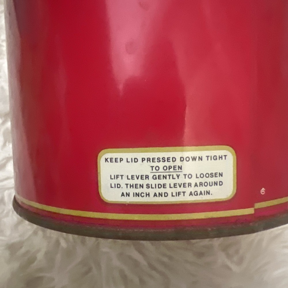 Vintage Union Leader Red Tin