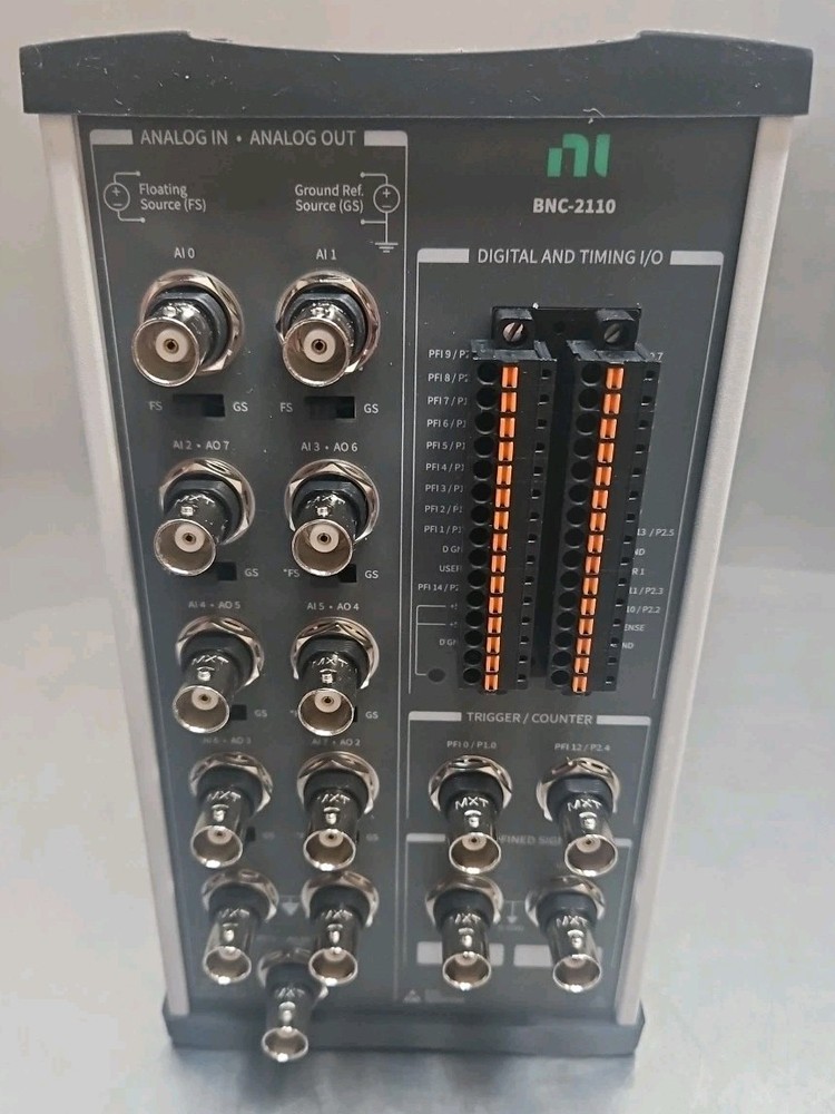 National Instruments BNC-2110 Shielded Connector Block Unit 185124F-01 Module NI