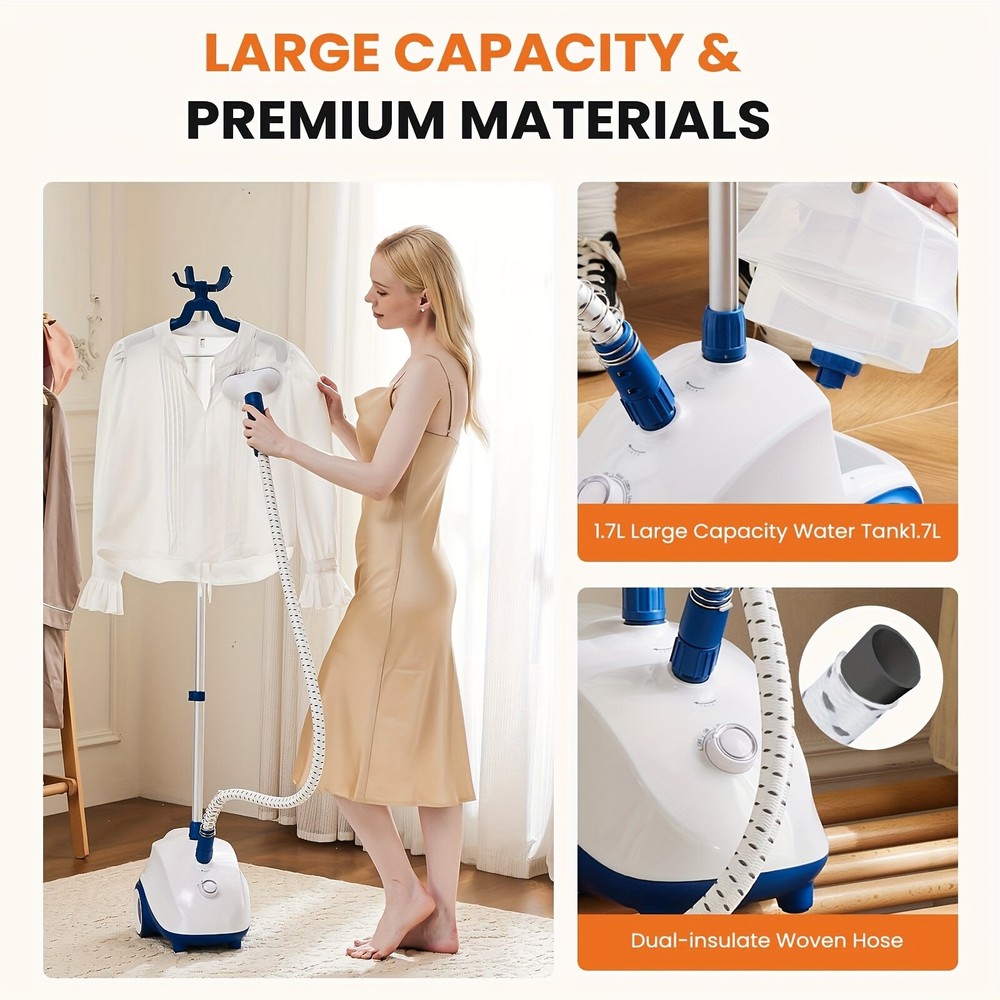 Handheld Steamer Fast Heating Professional for clothes Removable vertical iron