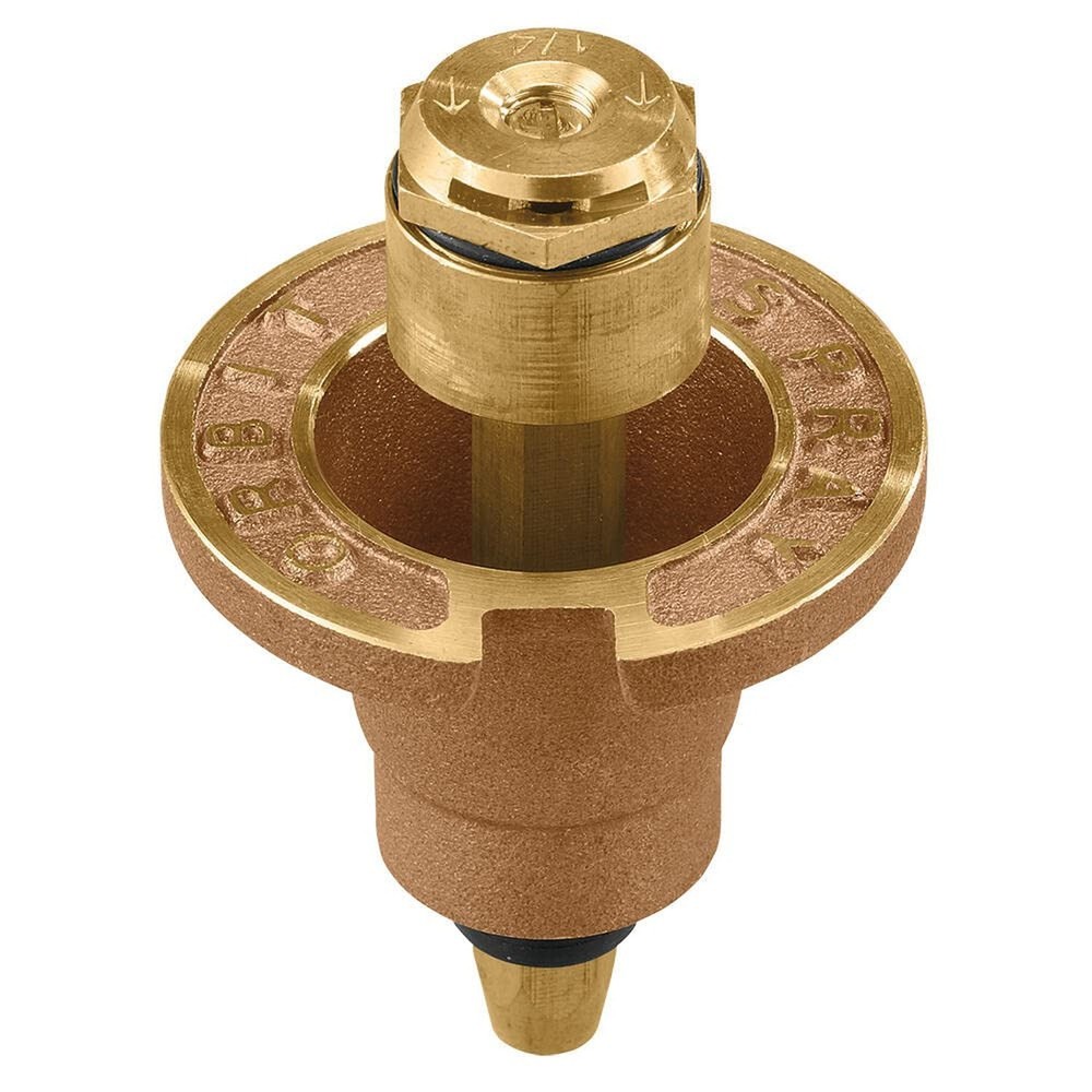 Orbit 54071 Pop-Up Flush Head Sprinkler 3-Pack Brass Half Pattern Spray Nozzle