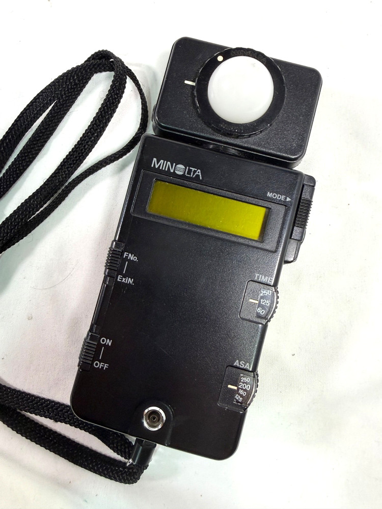 Minolta Flash Meter III with Case and Strap Works Tested