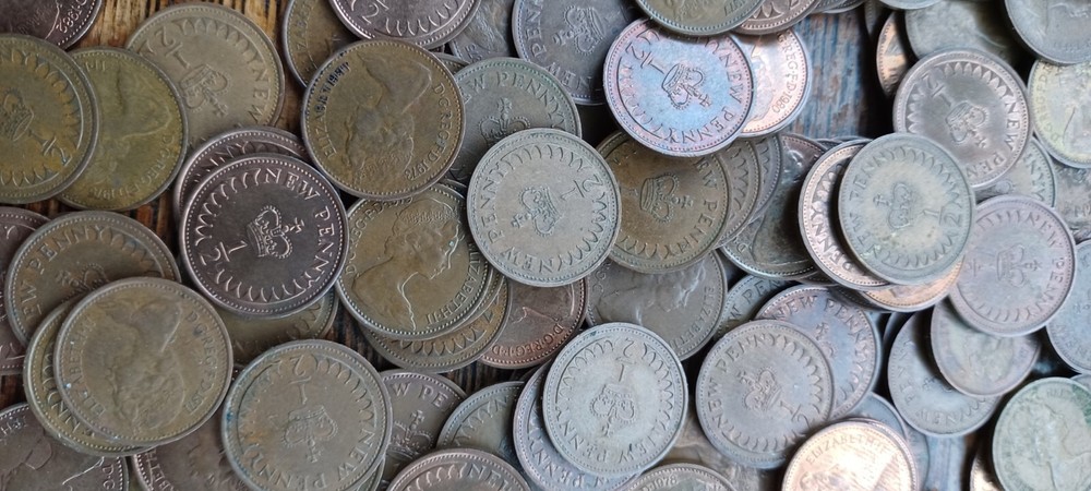 Collection Of Halfpennies