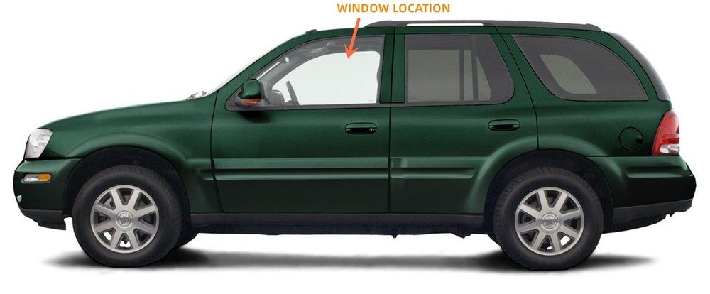 Driver/Left Front Door Window Glass Laminated For 2004-2007 Buick Rainier