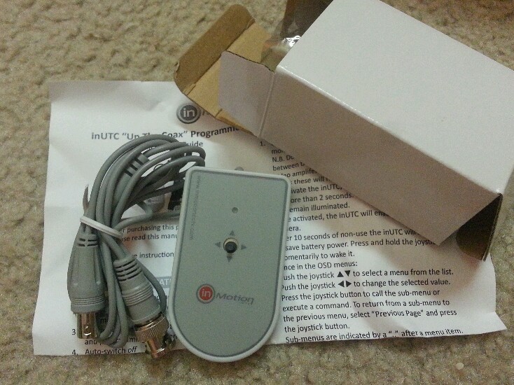 inMOTION UTC "Up The Coax" Controller for Camera Programming : INUTC