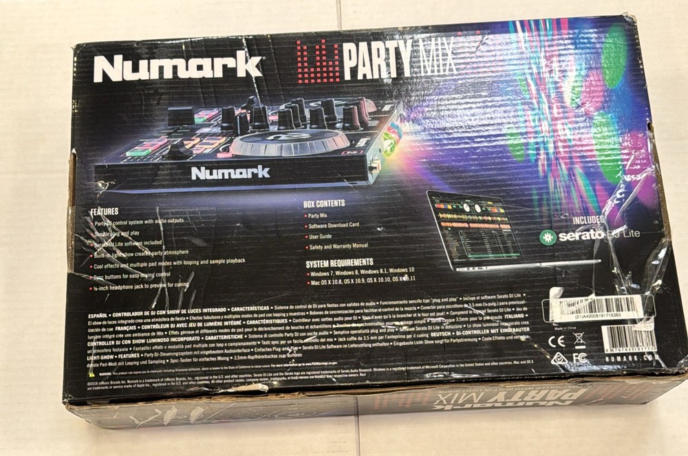 Numark Party Mix Double Deck DJ Controller w/Built-In Light Show