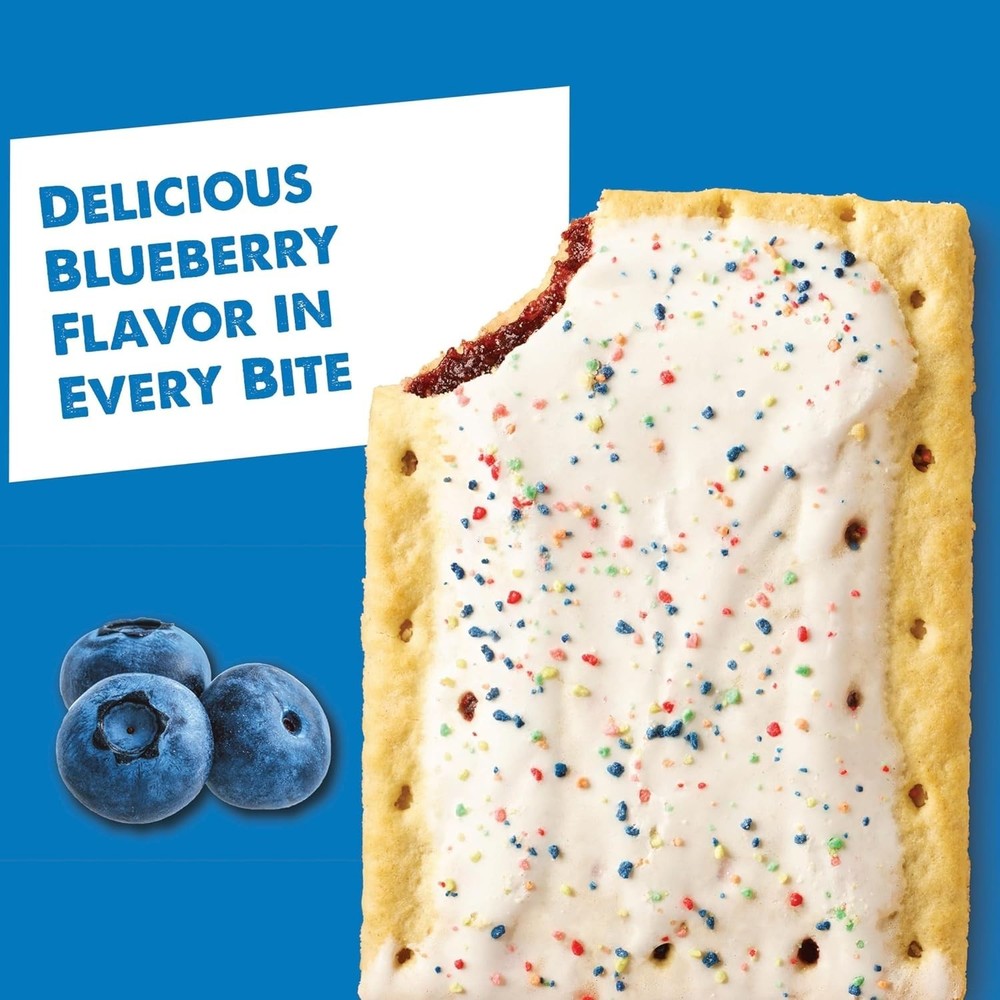 Frosted Blueberry Pastry Pack, Breakfast Foods, Snacks