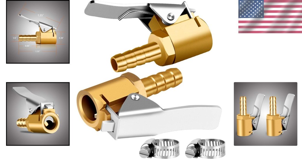 Heavy-duty Brass Tire Inflator Set