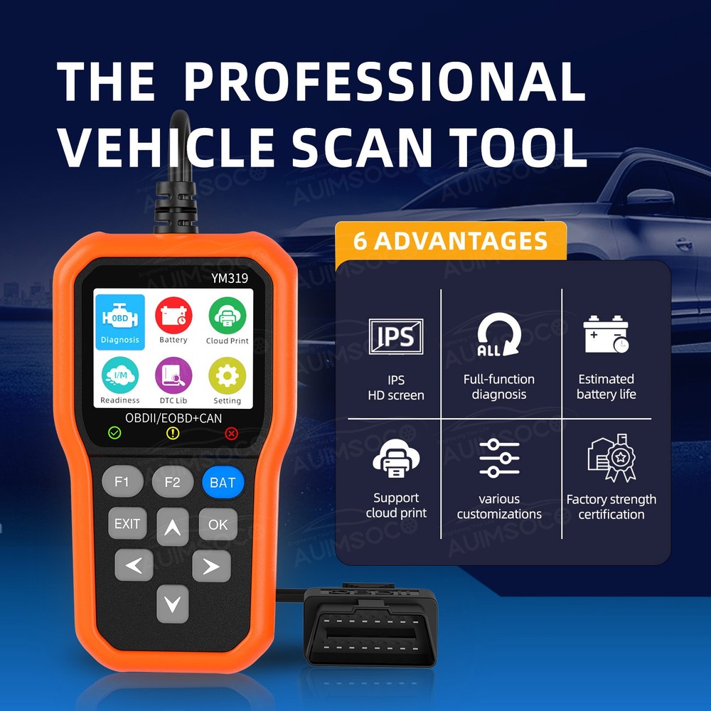 For Acura RDX OBD2 Scanner Car Code Reader All System Check fault Diagnostic