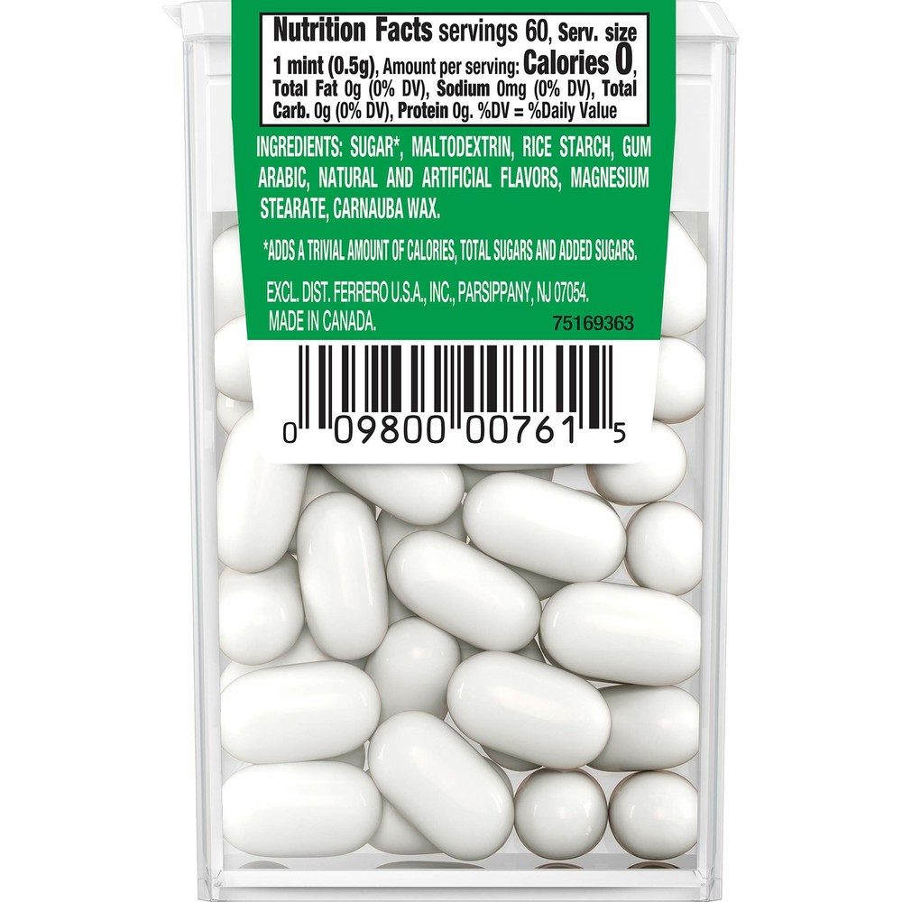 Tic Tac Fresh Breath Mints Freshmint 1 oz Singles 12 Count