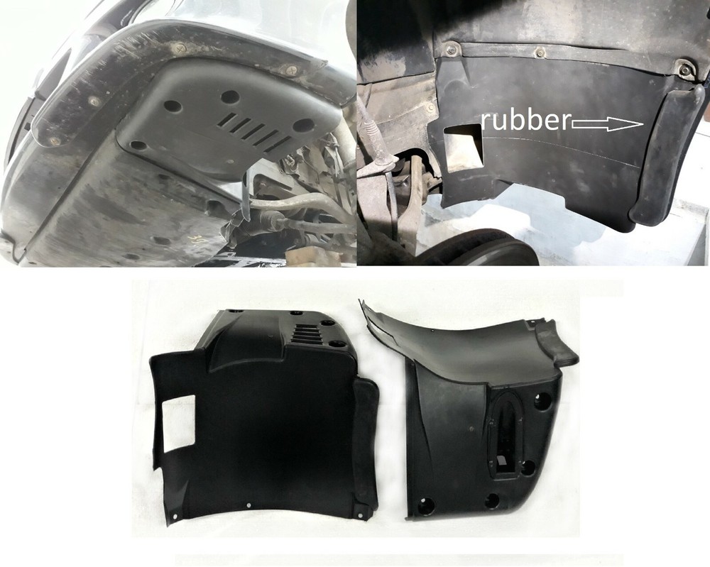 BMW E39 M5 L+R FRONT form M BUMPER SPLASH PANEL ABS plastic with instalation kit