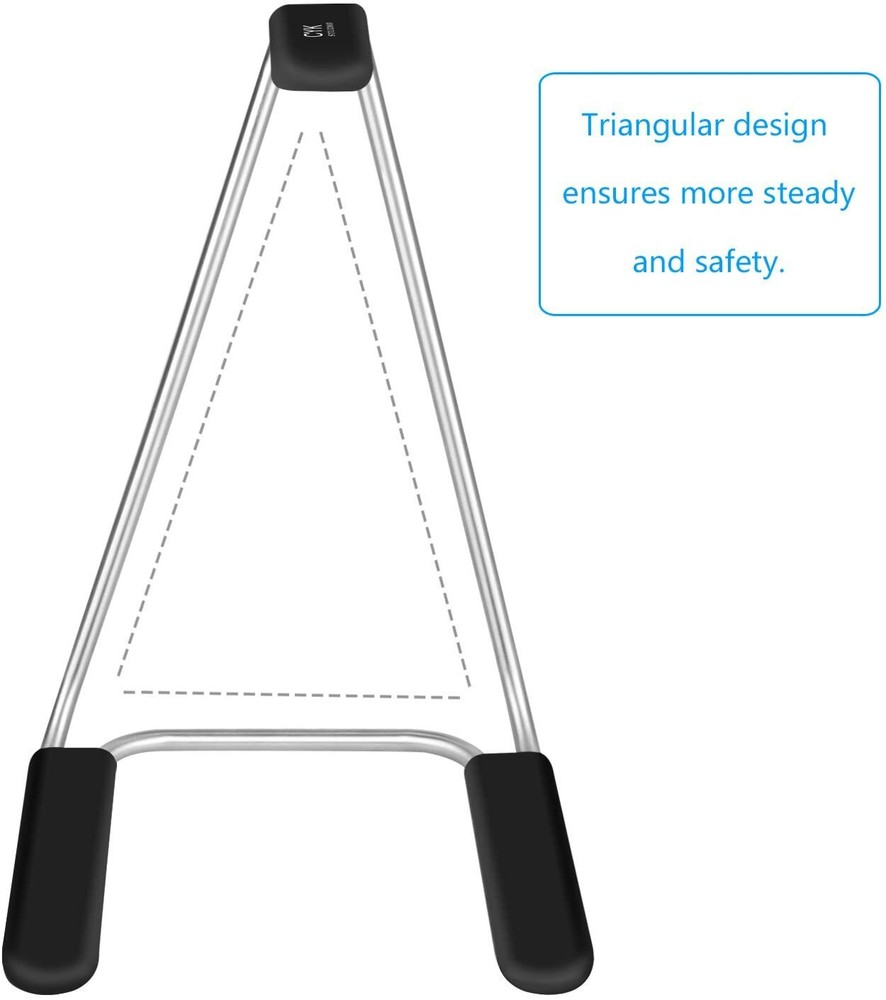 Triangular Design Compact&Elegant Stainless Steel Frame Headset Headphone Holder