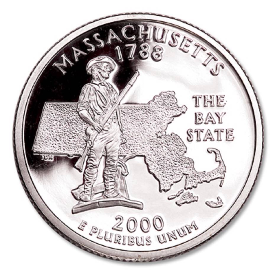 2000-S MASSACHUSETTS  STATE  PROOF QUARTER