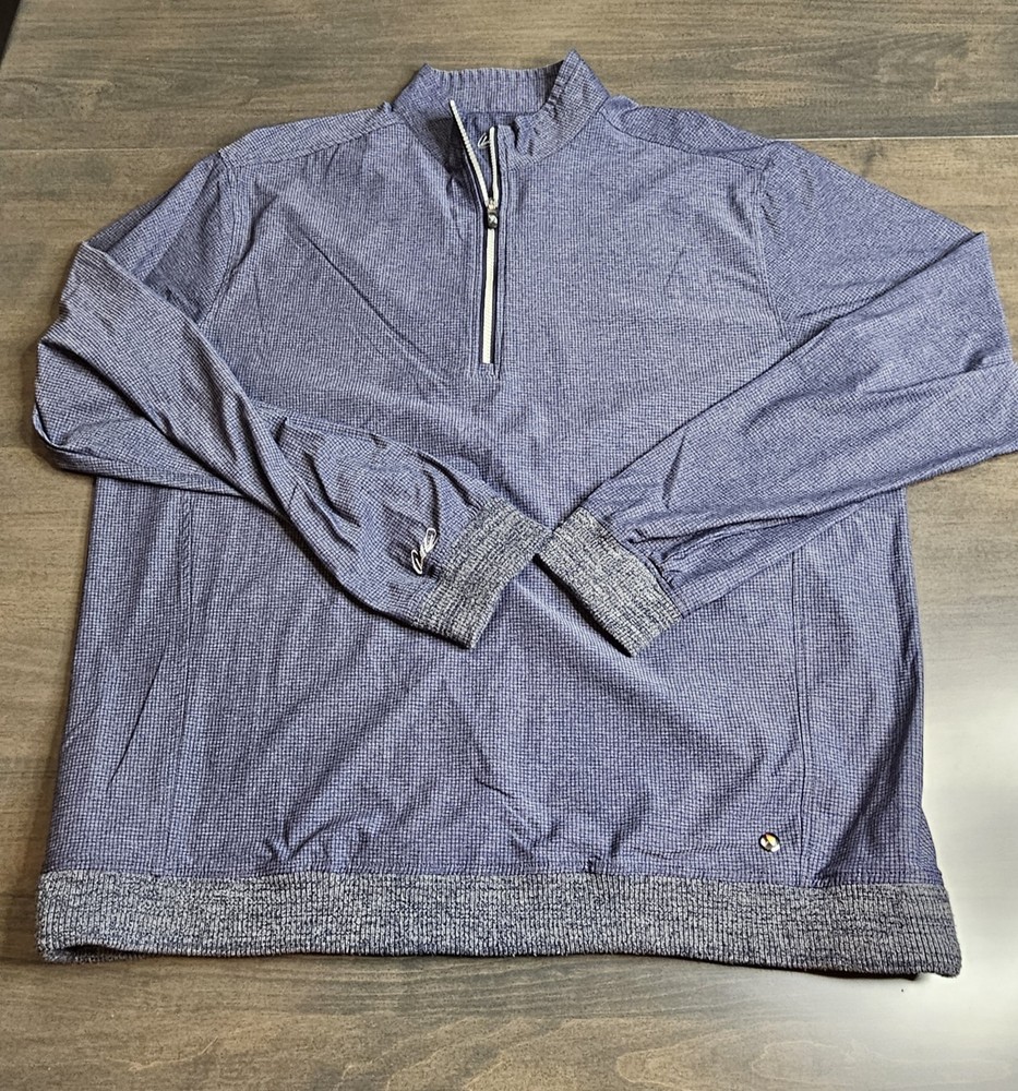 Arnold Palmer Golf Pullover XXL Blue 1/4 Zip Jacket Windbreak
