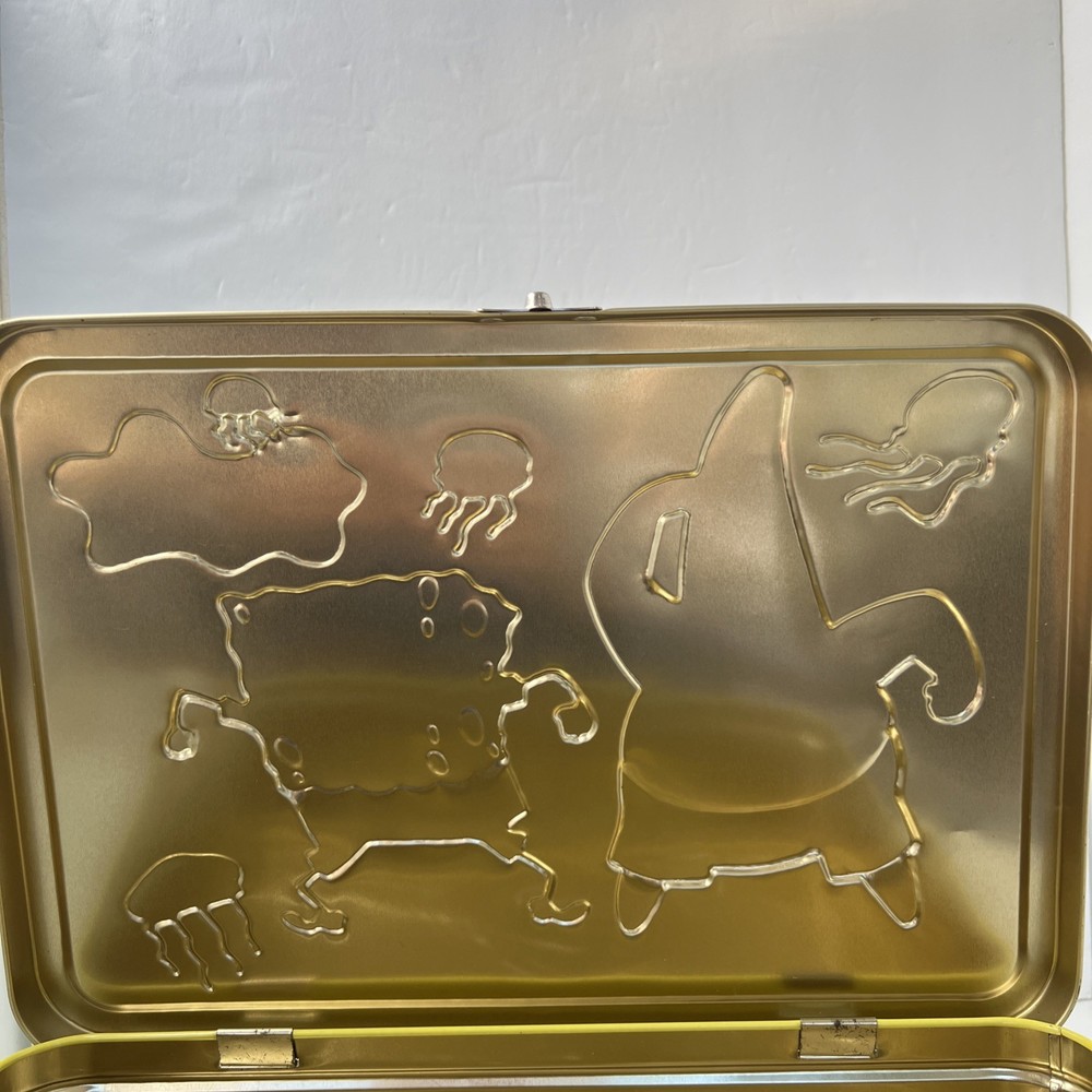 SpongeBob Square Pants Large Metal Lunch Box. 2002