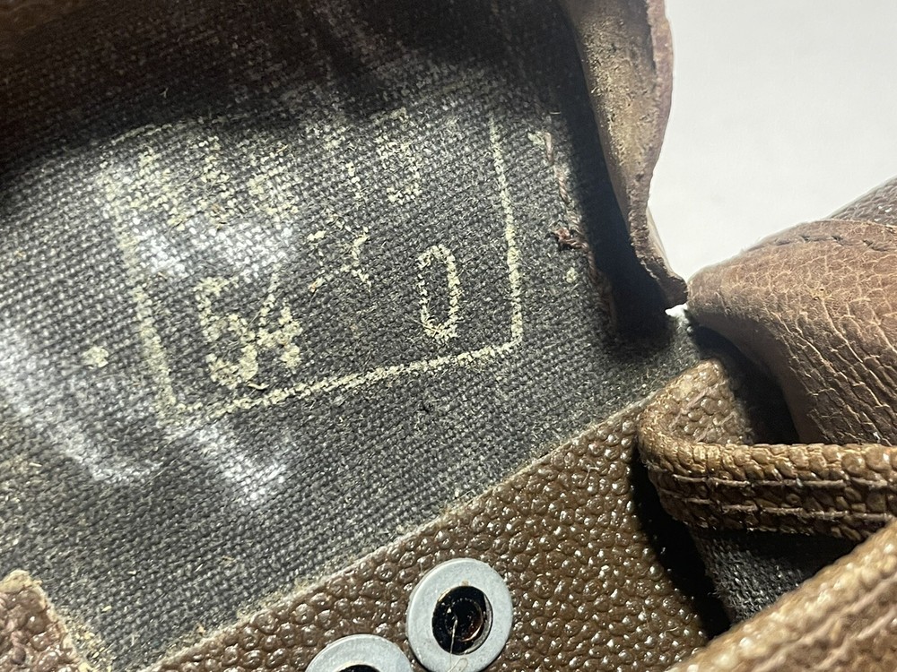 WWII Leather Ammo Pouch Original Double Pouches