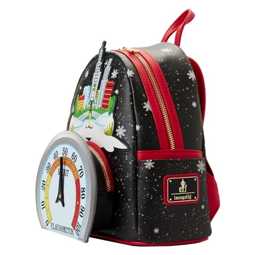 Loungefly ELF CLAUSOMETER Light UP MINI Backpack Standard, Multicolored