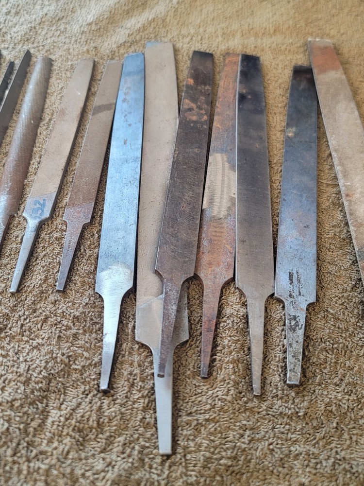 45 Half Round Flat Standard Smooth Wood Handle Metal File Set