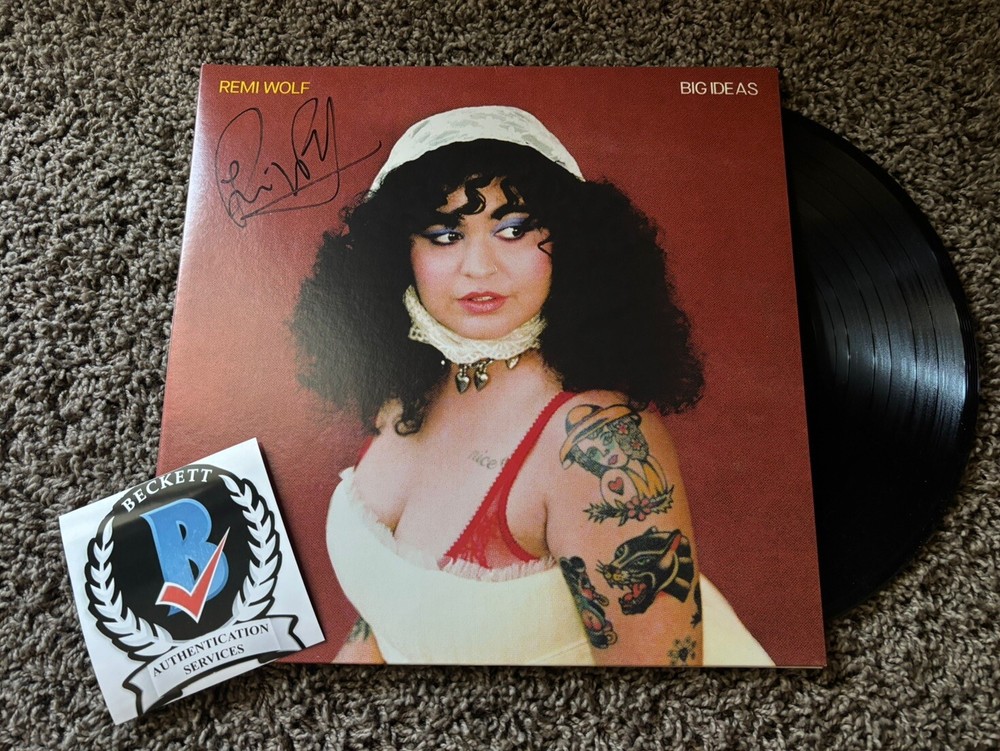 REMI WOLF SIGNED BIG IDEAS VINYL LP record Beckett BAS Autographed Jacket