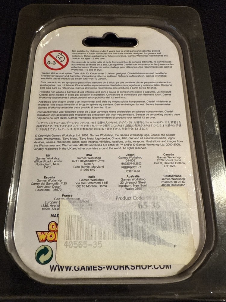 Games Workshop Fallen Giant Template