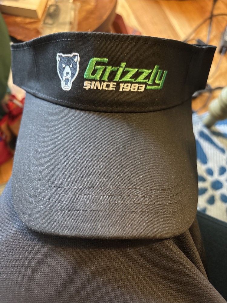 Grizzly Woodworking Tools Since 1983 Visor Hat Adjustable Black