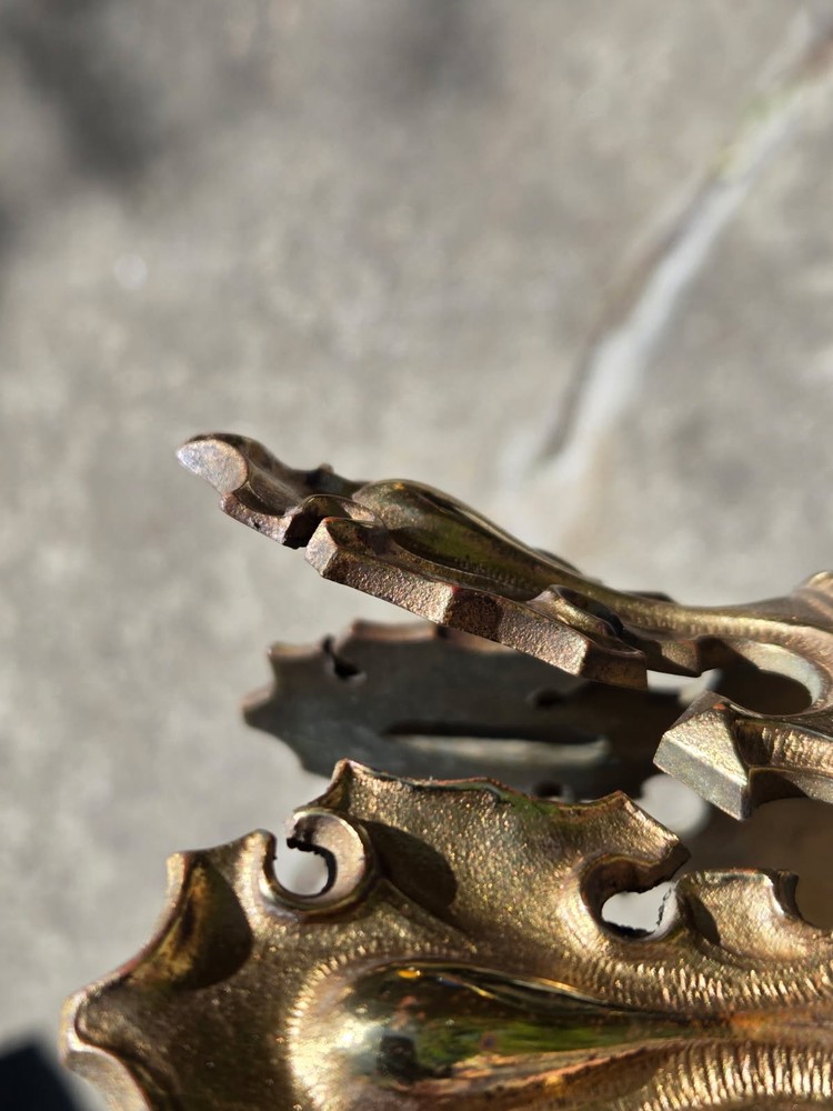 Vtg. Solid Brass Crown. Unmarked.