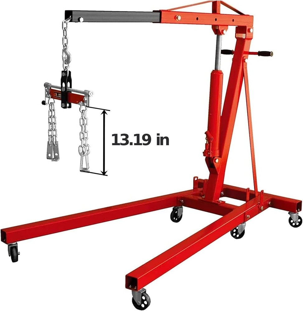 1,500 lb Capacity Engine Hoist Leveler with Easy Crank for Safe Positioning
