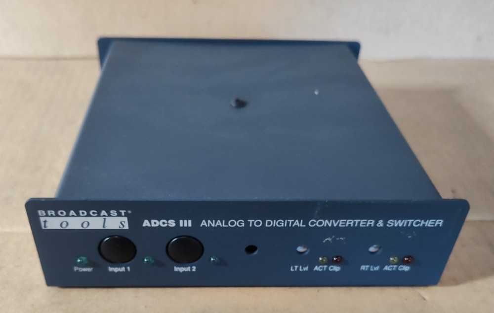 Broadcast Tools ADCS III EAS AES Digital Audio Analog Digital Converter - Nice !