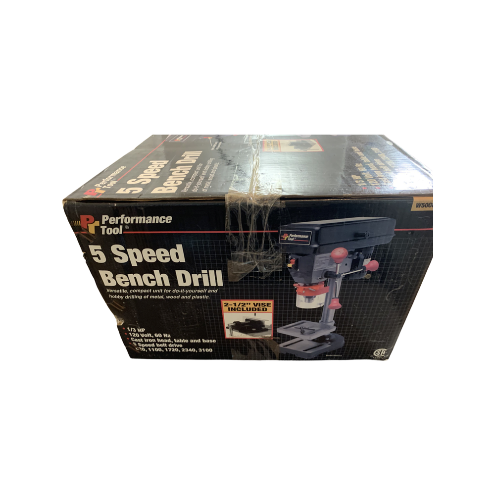 Performance Tool W50005 5 Speed 1/3-HP Bench Top Drill Press WITH 2 1/2" VISE