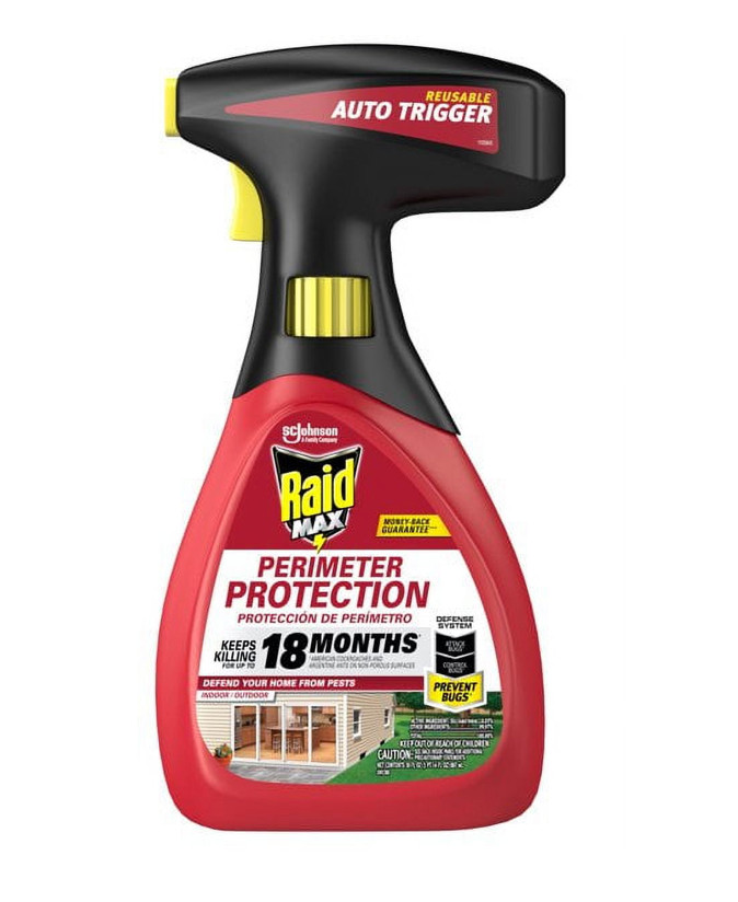 Raid Max Perimeter Protection Bug Killer Spray pests 30 fl Oz -7