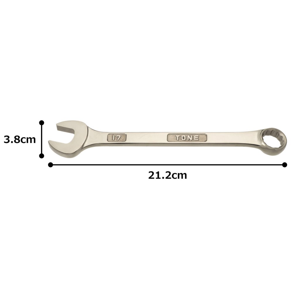 Titanium Tool Combination Wrench TMS-17, 17mm Width Across Faces