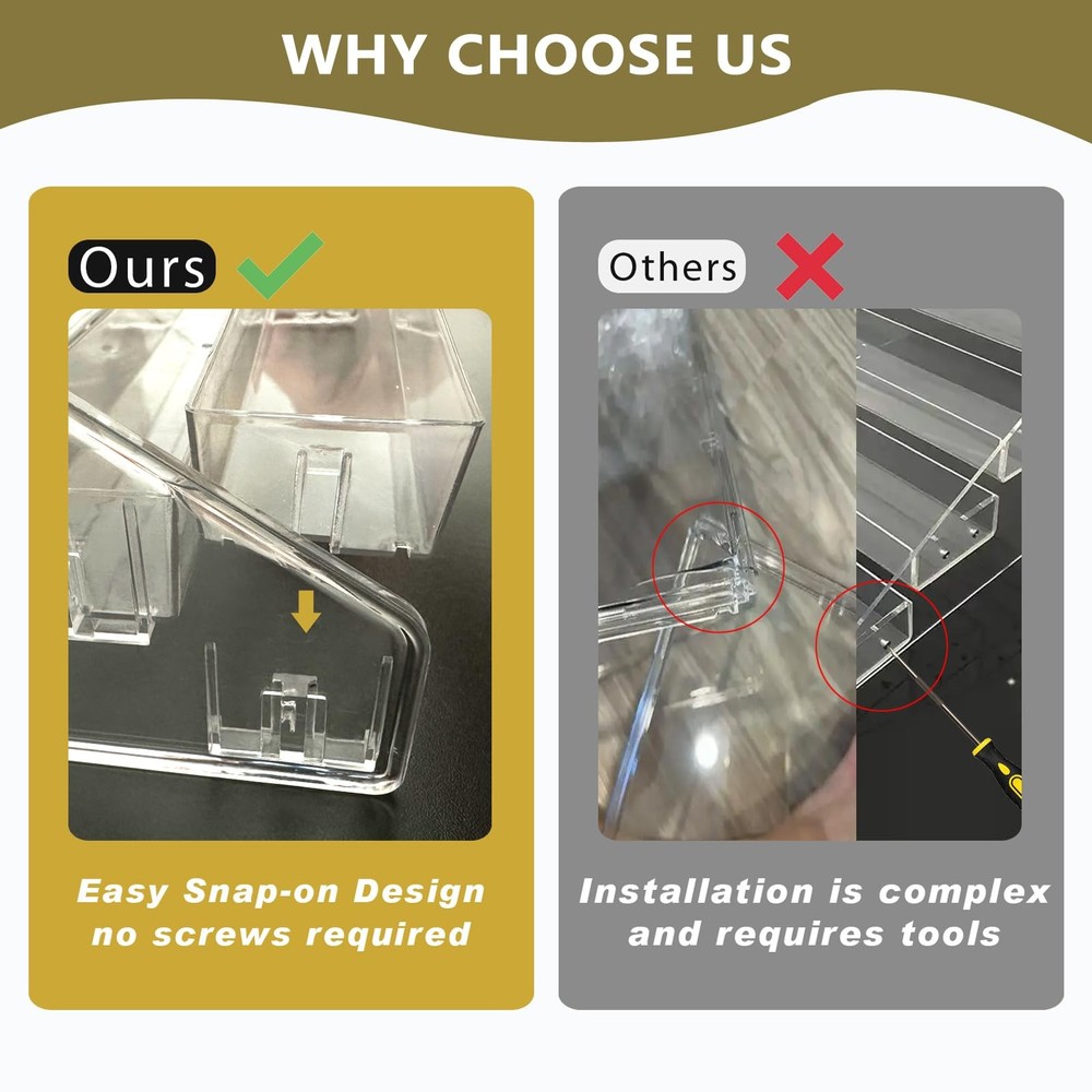 2 Pack 7-Tier Acrylic Card Display Stand, Versatile Sticker Display Rack Hold...