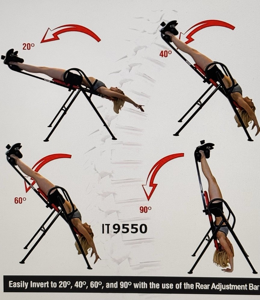 Body Vision IT9550 Deluxe Inversion Table with Headrest in the Box!