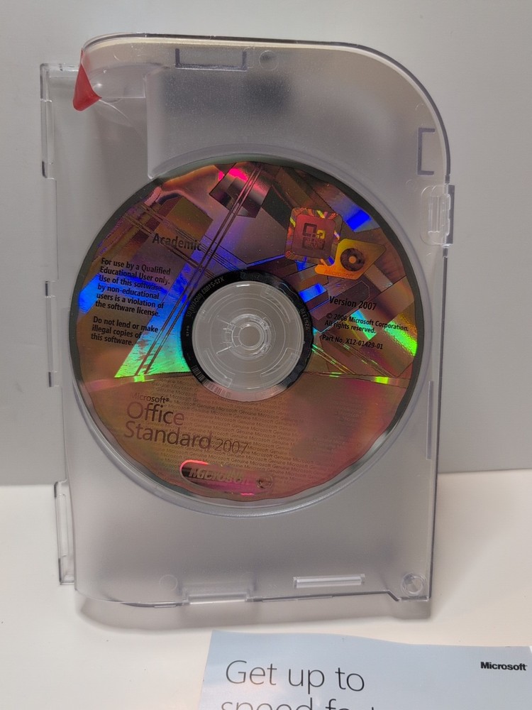 Microsoft Office Standard 2007 With Adobe Photoshop Elements 6 Used