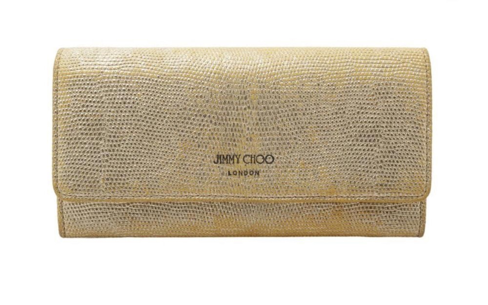 Jimmy Choo Gold Long Wallet – Classic Glam & Function