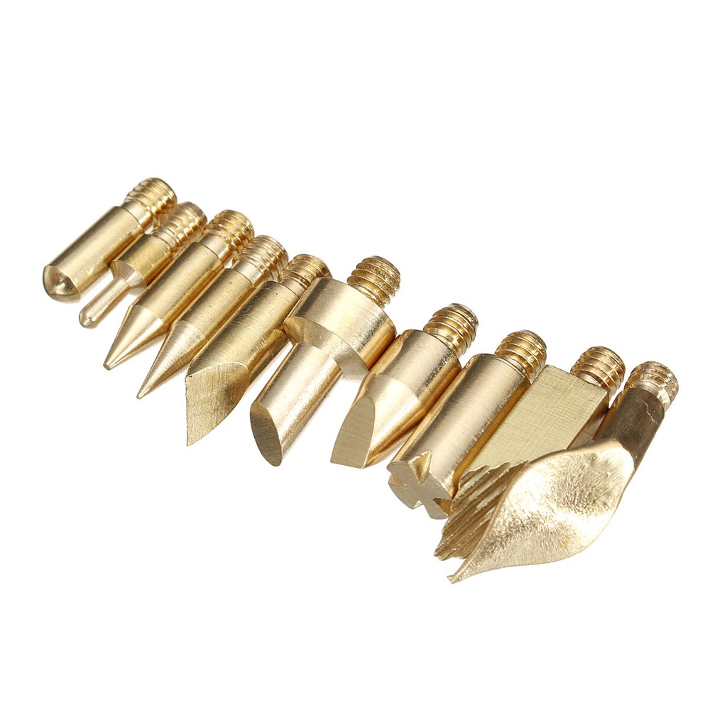 61Pcs Wood Burning Tips Set Stencil Soldering Iron Craft Tools Pyrography Kit