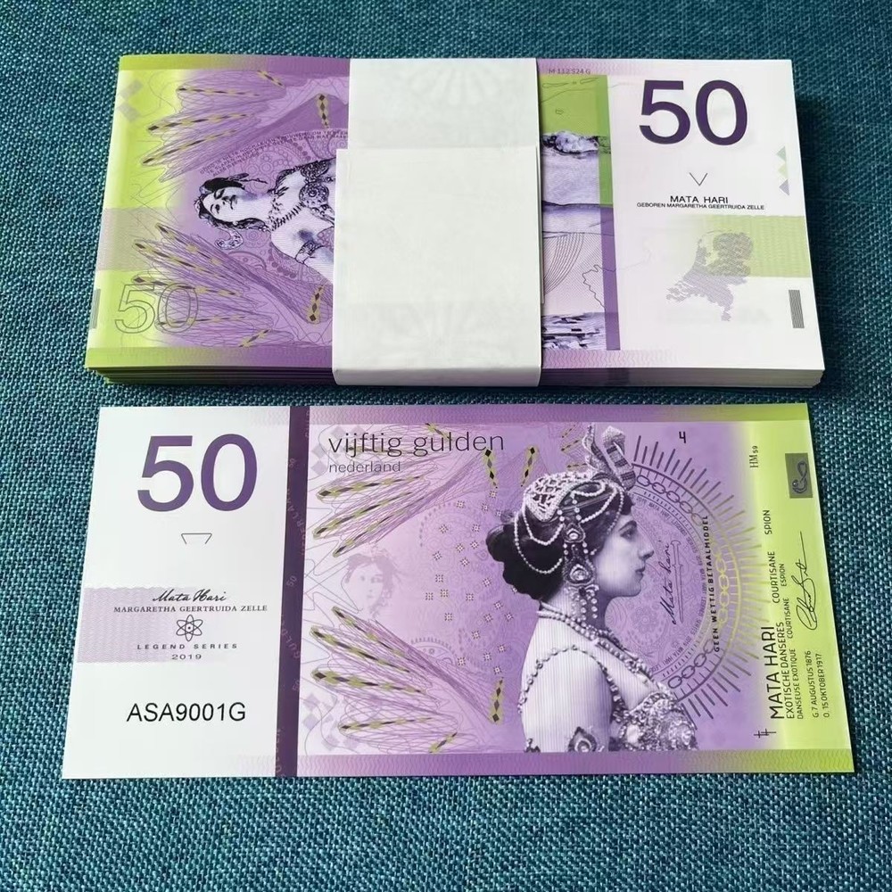 Netherlands, 5pcs X 50 Note, Private Issue Polymer, 2020 Mata Hari, UNC