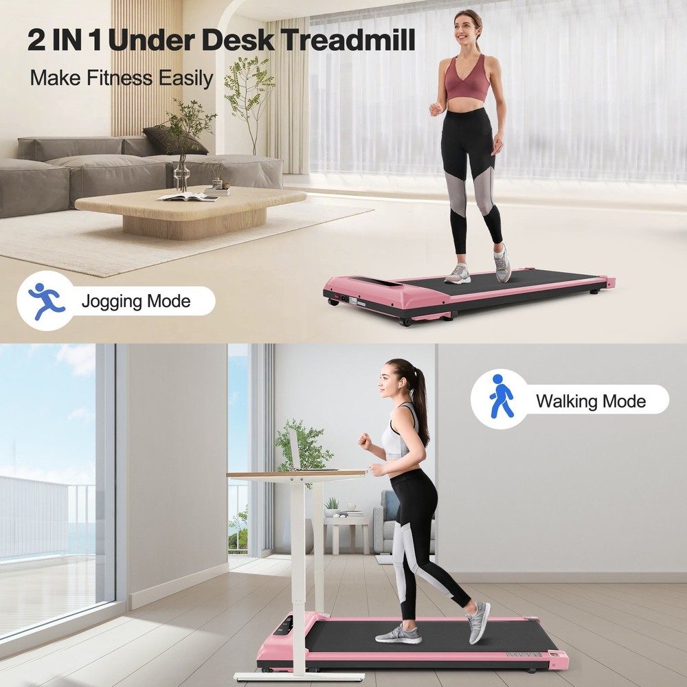 Walking Pad 2.5HP Foldable Walking Treadmill with App and Remote Control 300 LBS